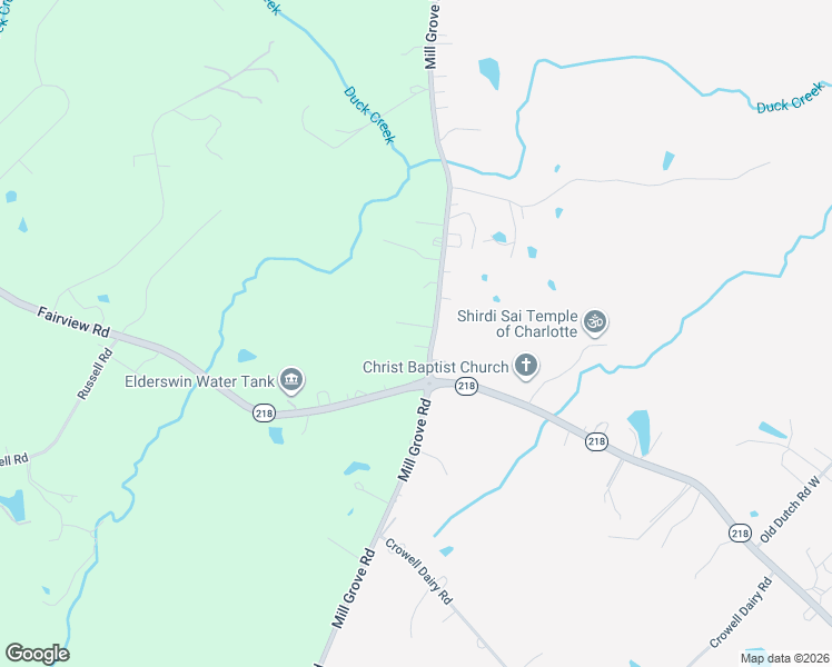 map of restaurants, bars, coffee shops, grocery stores, and more near 9509 Mill Grove Road in Indian Trail