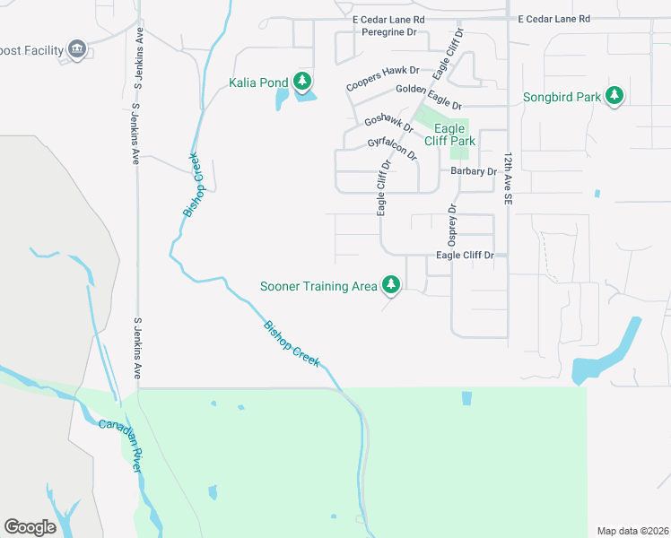 map of restaurants, bars, coffee shops, grocery stores, and more near 4312 Condor Drive in Norman