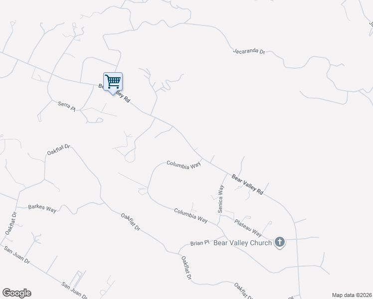 map of restaurants, bars, coffee shops, grocery stores, and more near 26631 Bear Valley Road in Tehachapi