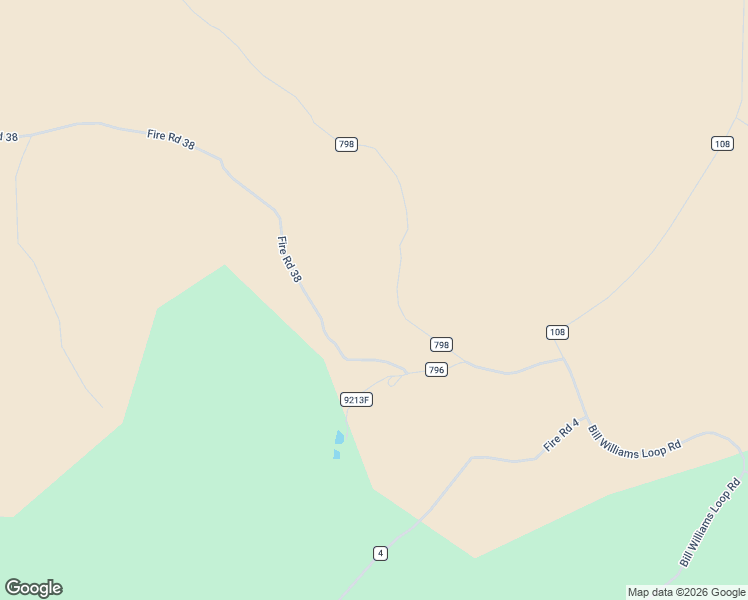 map of restaurants, bars, coffee shops, grocery stores, and more near Fire Road 38 in Williams