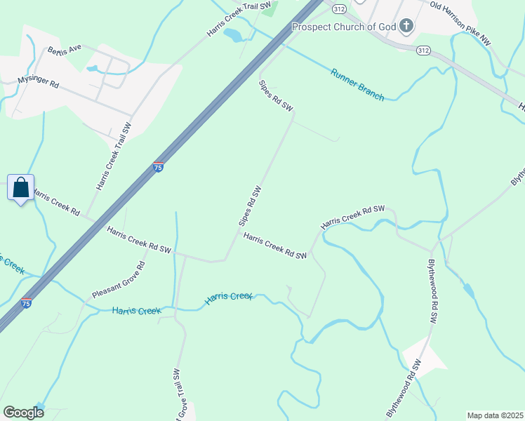 map of restaurants, bars, coffee shops, grocery stores, and more near 547 Sipes Road Southwest in Cleveland