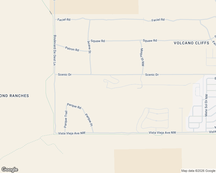 map of restaurants, bars, coffee shops, grocery stores, and more near 99999 Villa Real Road in Albuquerque