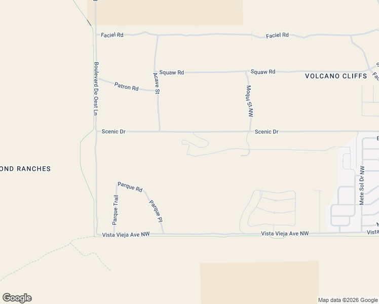 map of restaurants, bars, coffee shops, grocery stores, and more near 99999 Villa Real Road in Albuquerque