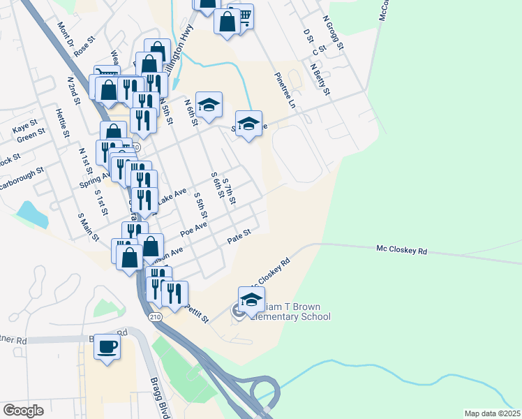 map of restaurants, bars, coffee shops, grocery stores, and more near 705 Wilson Ave in Spring Lake