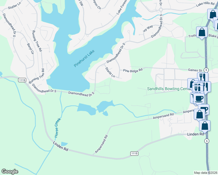 map of restaurants, bars, coffee shops, grocery stores, and more near 219 Floyd Way in Aberdeen