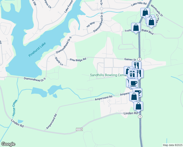 map of restaurants, bars, coffee shops, grocery stores, and more near 186 Dawkins Street Extension in Aberdeen