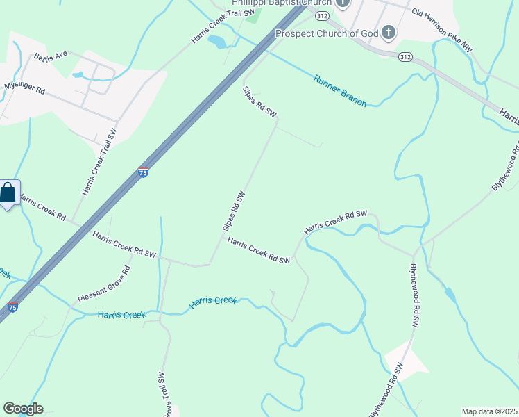 map of restaurants, bars, coffee shops, grocery stores, and more near 547 Sipes Rd SW in Cleveland