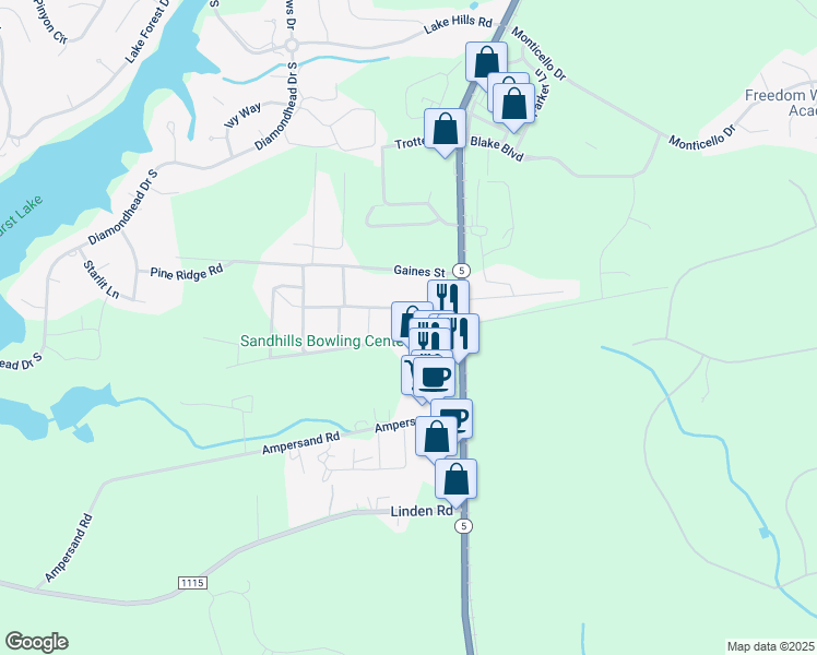 map of restaurants, bars, coffee shops, grocery stores, and more near 164 Dawkins Street in Aberdeen