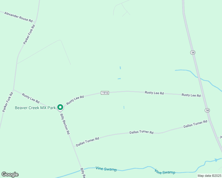 map of restaurants, bars, coffee shops, grocery stores, and more near 1730 Rusty Lee Road in Kinston