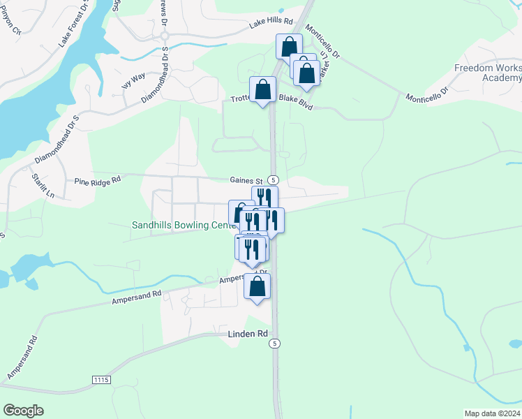 map of restaurants, bars, coffee shops, grocery stores, and more near 123 Cotton Street in Aberdeen