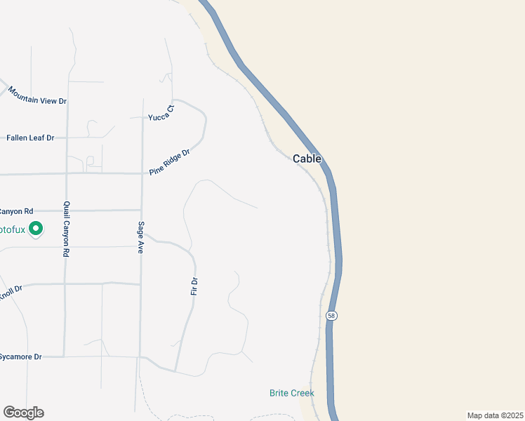 map of restaurants, bars, coffee shops, grocery stores, and more near 19500 Dovetail Court in Tehachapi