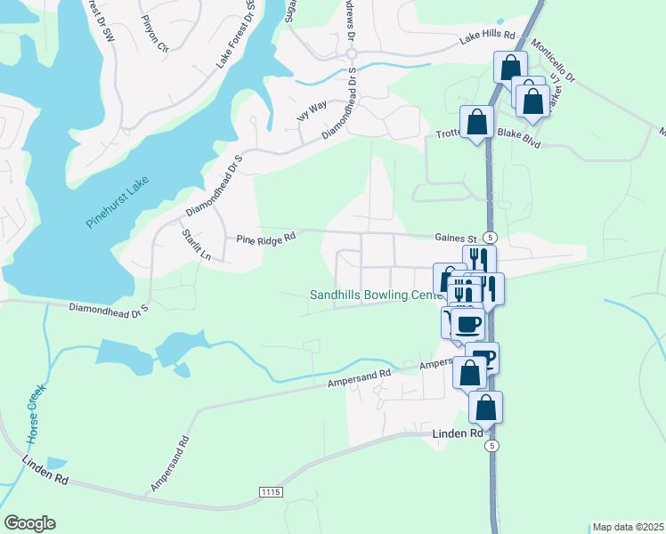map of restaurants, bars, coffee shops, grocery stores, and more near 174 Charity Lane in Aberdeen