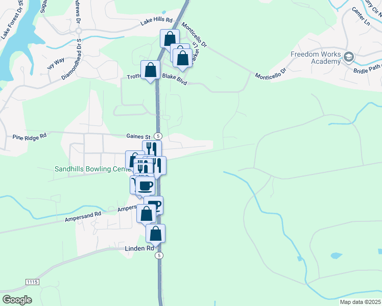 map of restaurants, bars, coffee shops, grocery stores, and more near 178 Arnette Street in Aberdeen