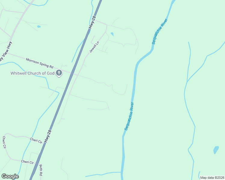 map of restaurants, bars, coffee shops, grocery stores, and more near 290 Ketchersid Lane in Whitwell