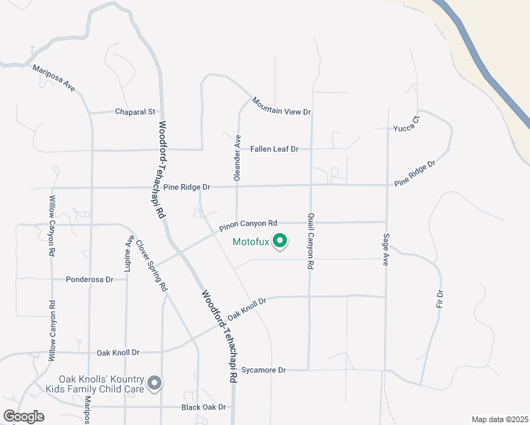 map of restaurants, bars, coffee shops, grocery stores, and more near 20381 Pinon Canyon Road in Tehachapi
