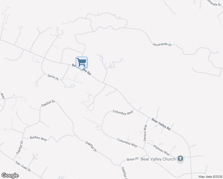 map of restaurants, bars, coffee shops, grocery stores, and more near 26701 Sutter Court in Tehachapi