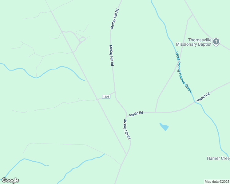 map of restaurants, bars, coffee shops, grocery stores, and more near McKay Hill Road in Mount Gilead