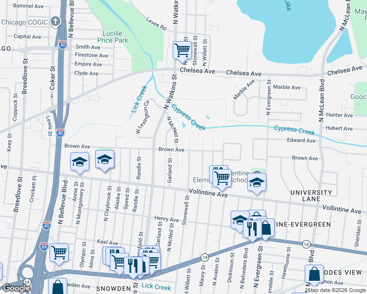 map of restaurants, bars, coffee shops, grocery stores, and more near 1049 Stonewall Street in Memphis