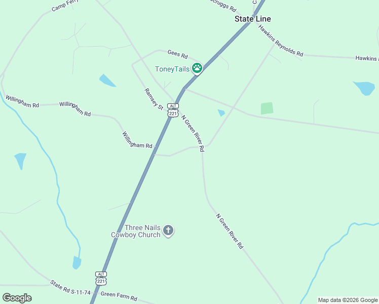 map of restaurants, bars, coffee shops, grocery stores, and more near 111-199 Meeting House Road in Gaffney