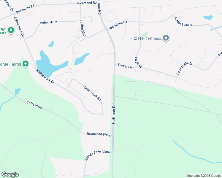 map of restaurants, bars, coffee shops, grocery stores, and more near Hill Road in Southern Pines
