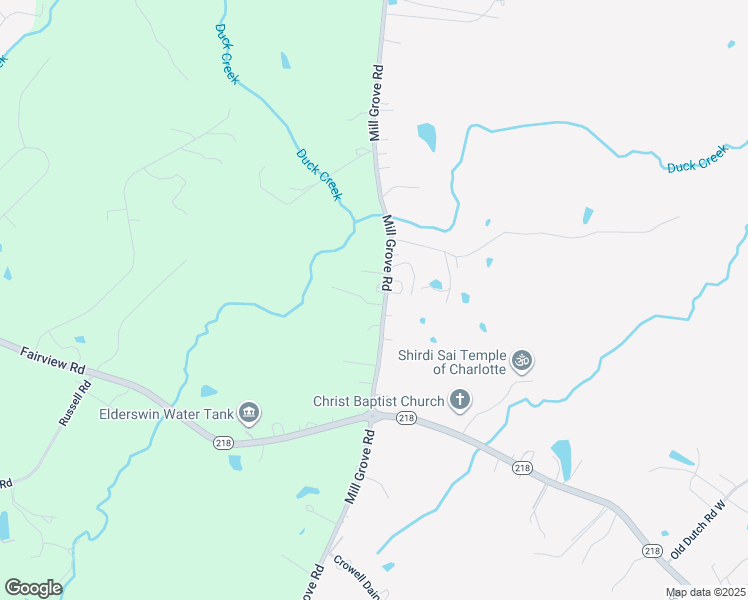 map of restaurants, bars, coffee shops, grocery stores, and more near 9619 Mill Grove Road in Indian Trail