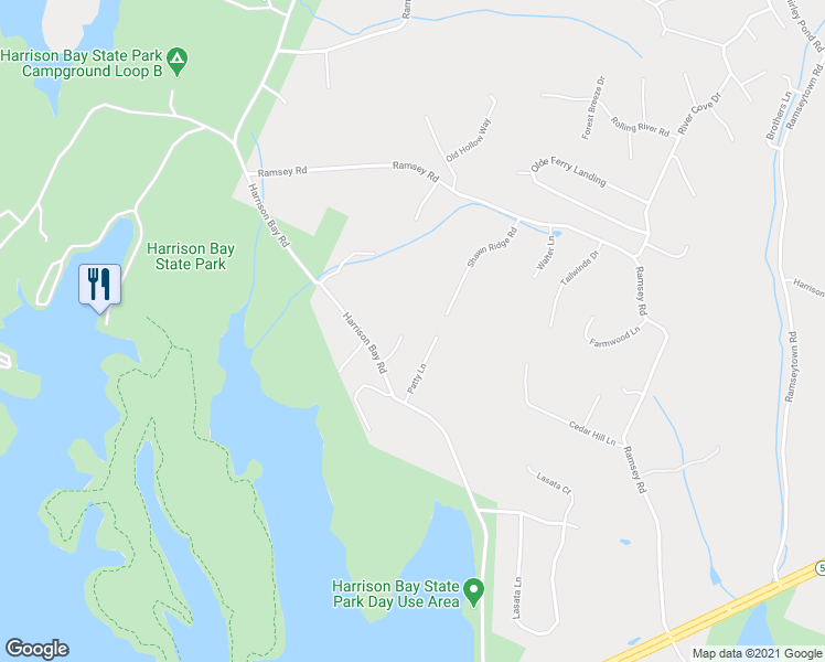 map of restaurants, bars, coffee shops, grocery stores, and more near 6550 Still Meadows Lane in Harrison