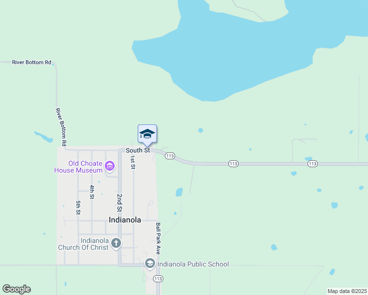 map of restaurants, bars, coffee shops, grocery stores, and more near 13469 Oklahoma 113 in McAlester