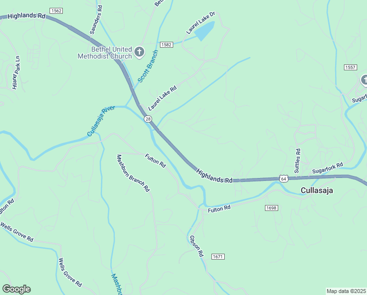map of restaurants, bars, coffee shops, grocery stores, and more near 2964 Highlands Road in Franklin