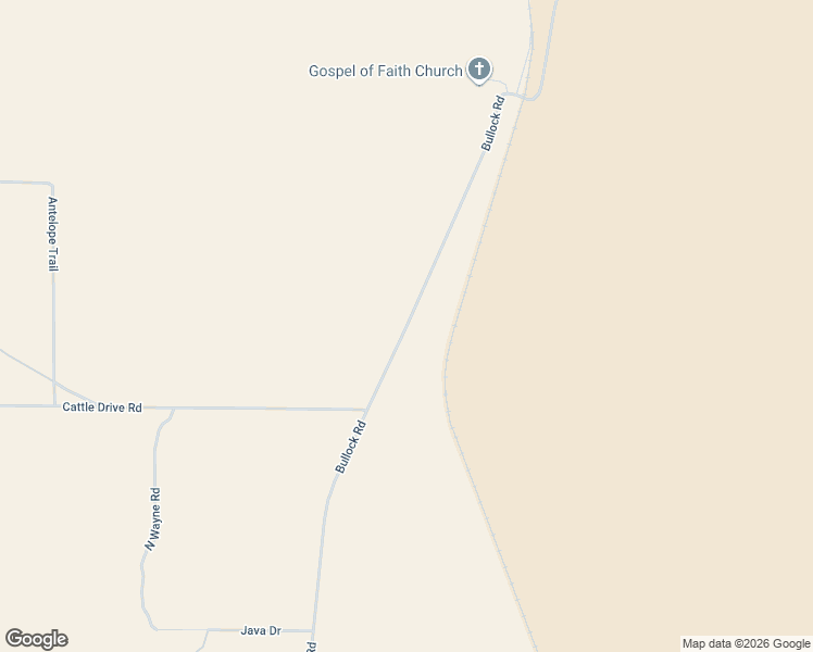 map of restaurants, bars, coffee shops, grocery stores, and more near Bullock Road in Ash Fork