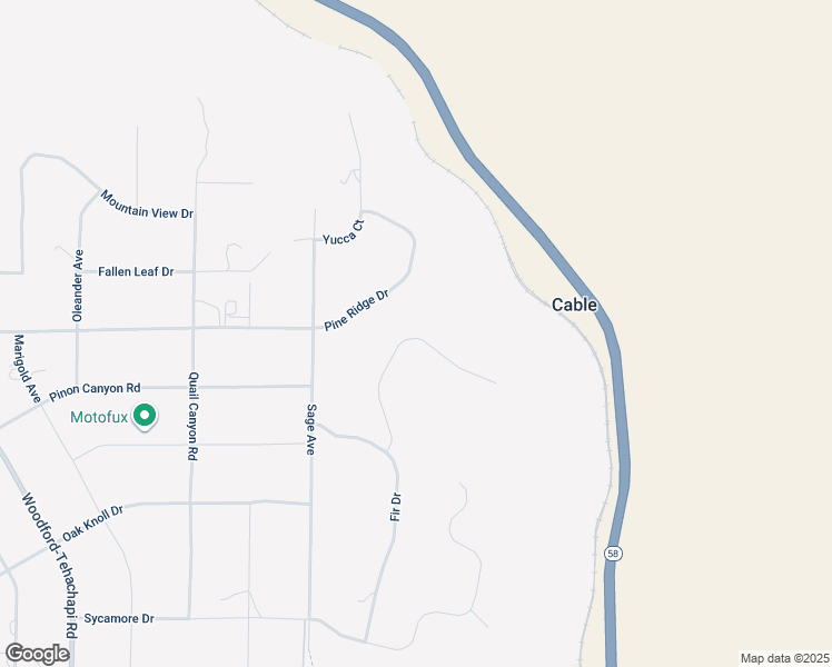 map of restaurants, bars, coffee shops, grocery stores, and more near 19701 Dovetail Court in Tehachapi