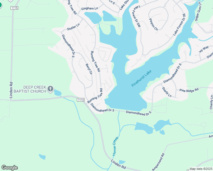 map of restaurants, bars, coffee shops, grocery stores, and more near Pinehurst Villas in Pinehurst