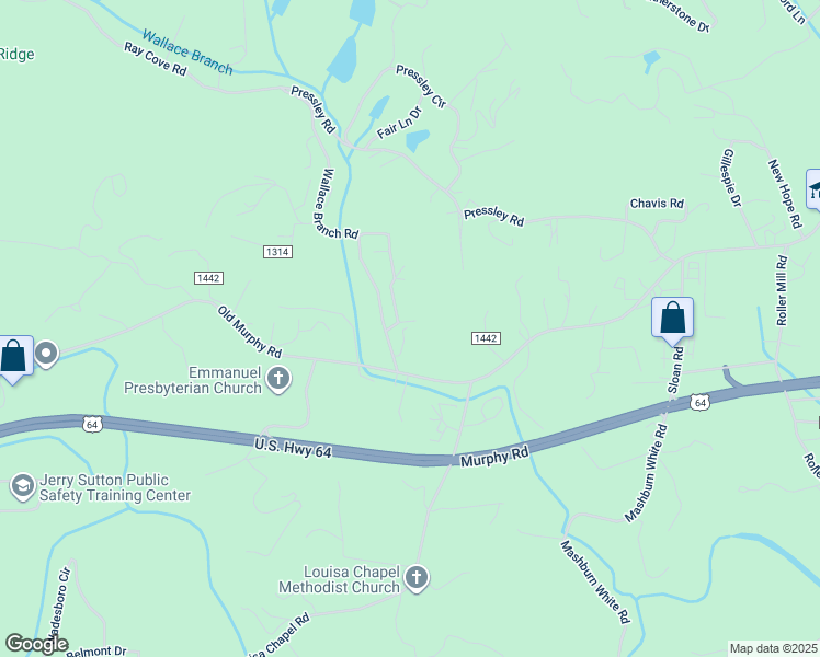 map of restaurants, bars, coffee shops, grocery stores, and more near 71 Live Oak Point in Franklin