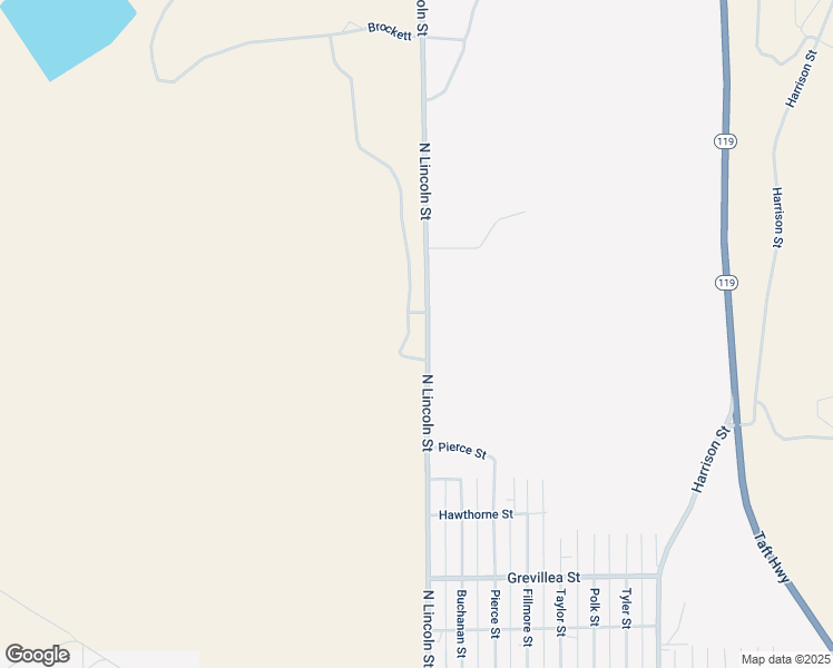 map of restaurants, bars, coffee shops, grocery stores, and more near 27055 North Lincoln Street in Taft