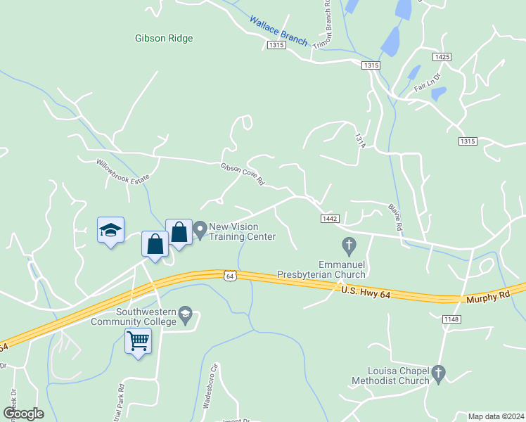 map of restaurants, bars, coffee shops, grocery stores, and more near Old Murphy Road in Franklin