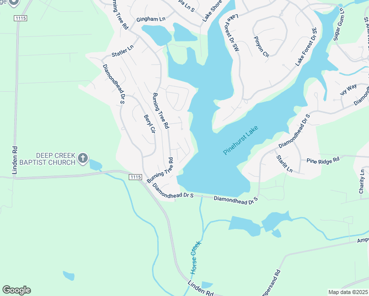map of restaurants, bars, coffee shops, grocery stores, and more near Pinehurst Villas in Pinehurst