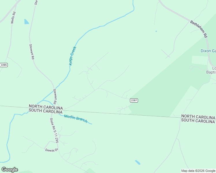 map of restaurants, bars, coffee shops, grocery stores, and more near 211 State Road 2287 in Kings Mountain