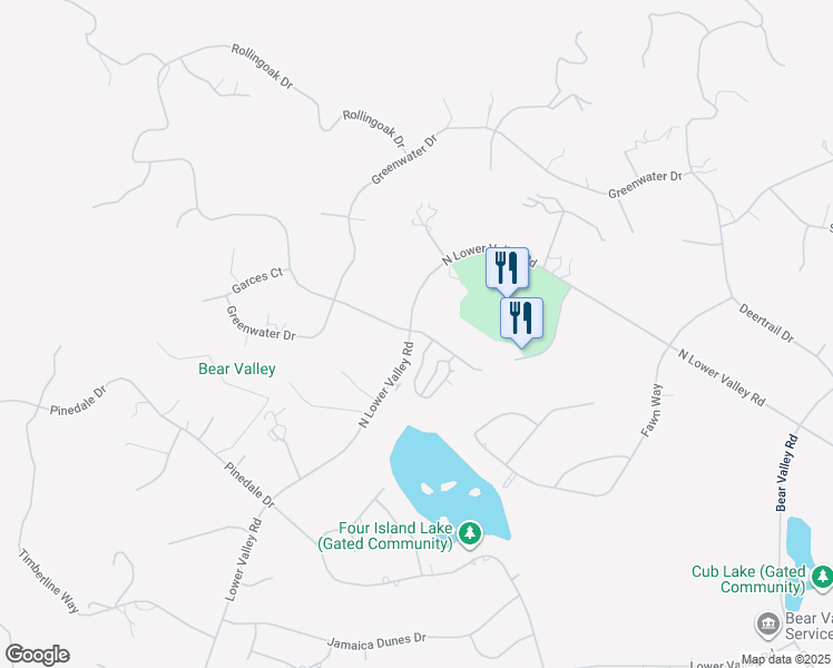 map of restaurants, bars, coffee shops, grocery stores, and more near 29691 Rolling Oak Drive in Tehachapi
