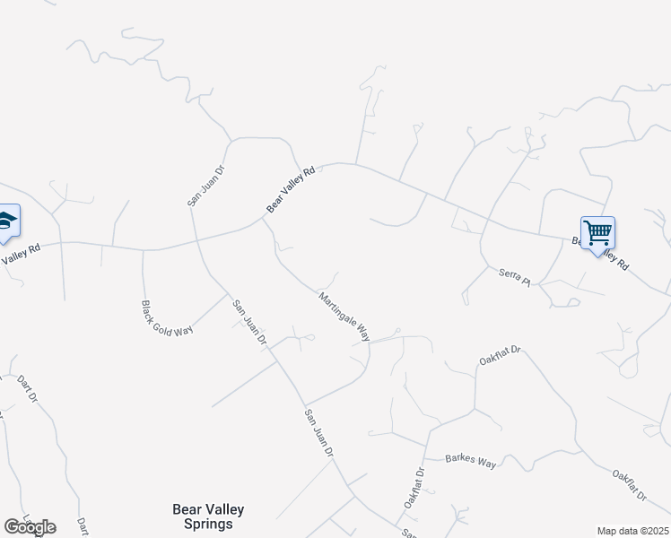 map of restaurants, bars, coffee shops, grocery stores, and more near 24120 Martingale Way in Tehachapi