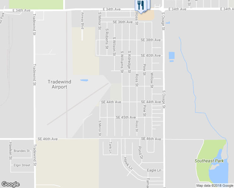 map of restaurants, bars, coffee shops, grocery stores, and more near 4300 South Williams Street in Amarillo