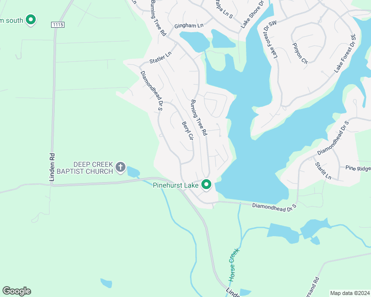 map of restaurants, bars, coffee shops, grocery stores, and more near Onyx Lane South in Pinehurst