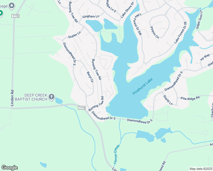 map of restaurants, bars, coffee shops, grocery stores, and more near Pinehurst Villas in Pinehurst