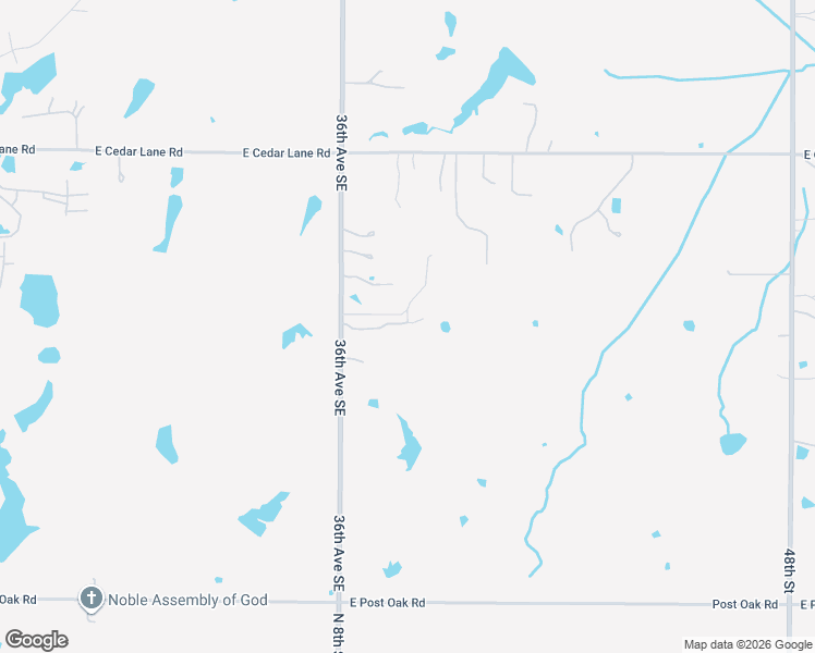 map of restaurants, bars, coffee shops, grocery stores, and more near 4081 Cedar Farm Road in Noble
