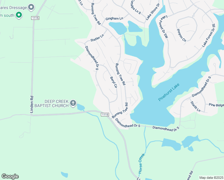 map of restaurants, bars, coffee shops, grocery stores, and more near Onyx Lane South in Pinehurst