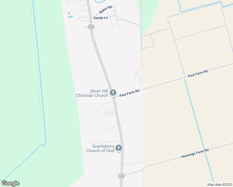 map of restaurants, bars, coffee shops, grocery stores, and more near 55 Paul Farm Road in Grantsboro