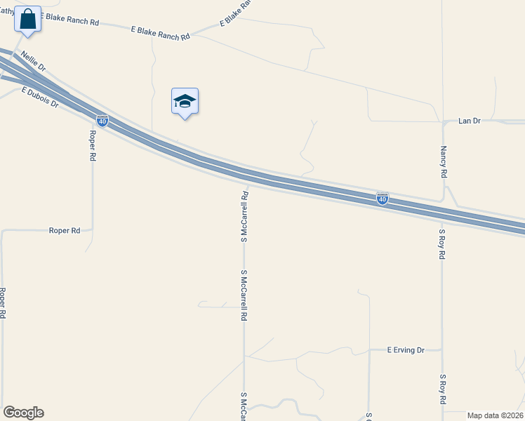 map of restaurants, bars, coffee shops, grocery stores, and more near 1108 South McCarrell Road in Kingman