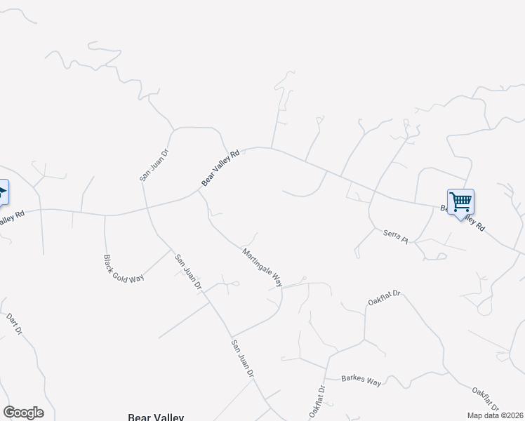 map of restaurants, bars, coffee shops, grocery stores, and more near 24100 Sorrel Court in Tehachapi