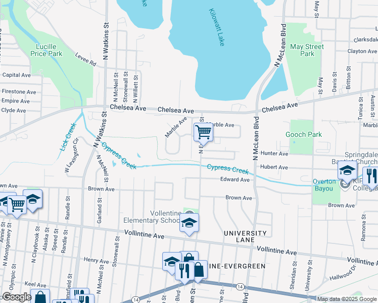 map of restaurants, bars, coffee shops, grocery stores, and more near 1183 Merchant Street in Memphis