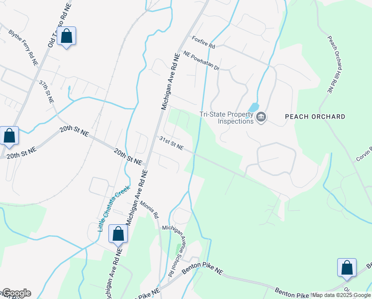 map of restaurants, bars, coffee shops, grocery stores, and more near 1745 31st St NE in Cleveland