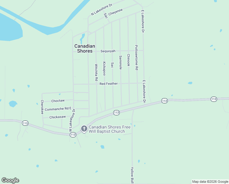 map of restaurants, bars, coffee shops, grocery stores, and more near 1207 East Seminole Avenue in McAlester
