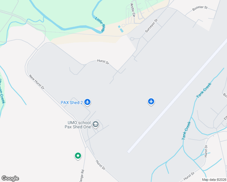 map of restaurants, bars, coffee shops, grocery stores, and more near 1526 Hurst Drive in Pope Field